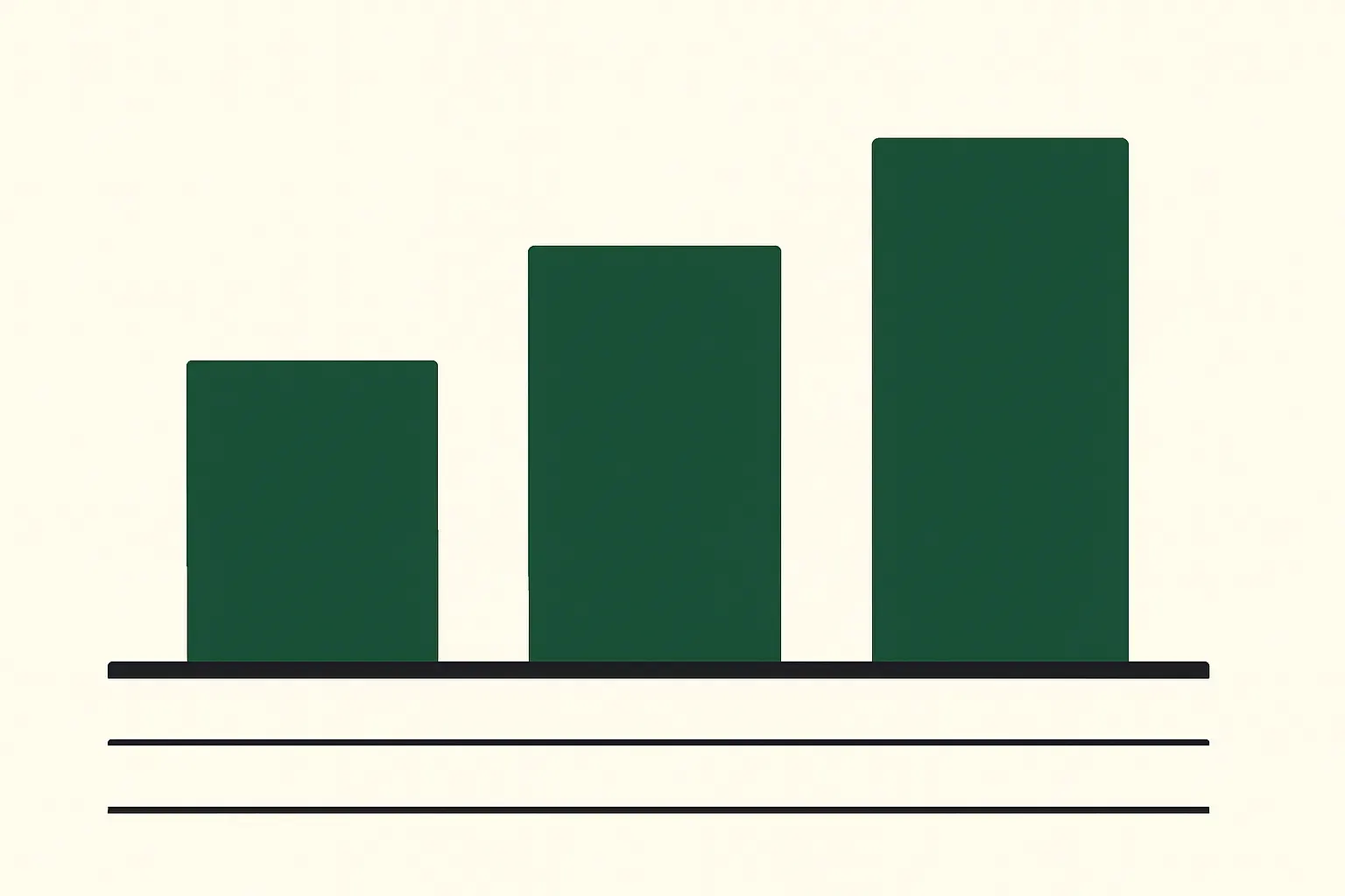 Abstract comparison-bars composition.